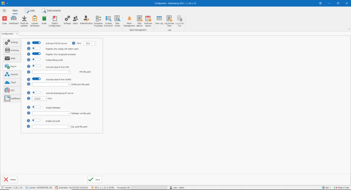 Interface BusinessLOG: image, ergonomie, alternatives Interface BusinessLOG: image, ergonomie, alternatives