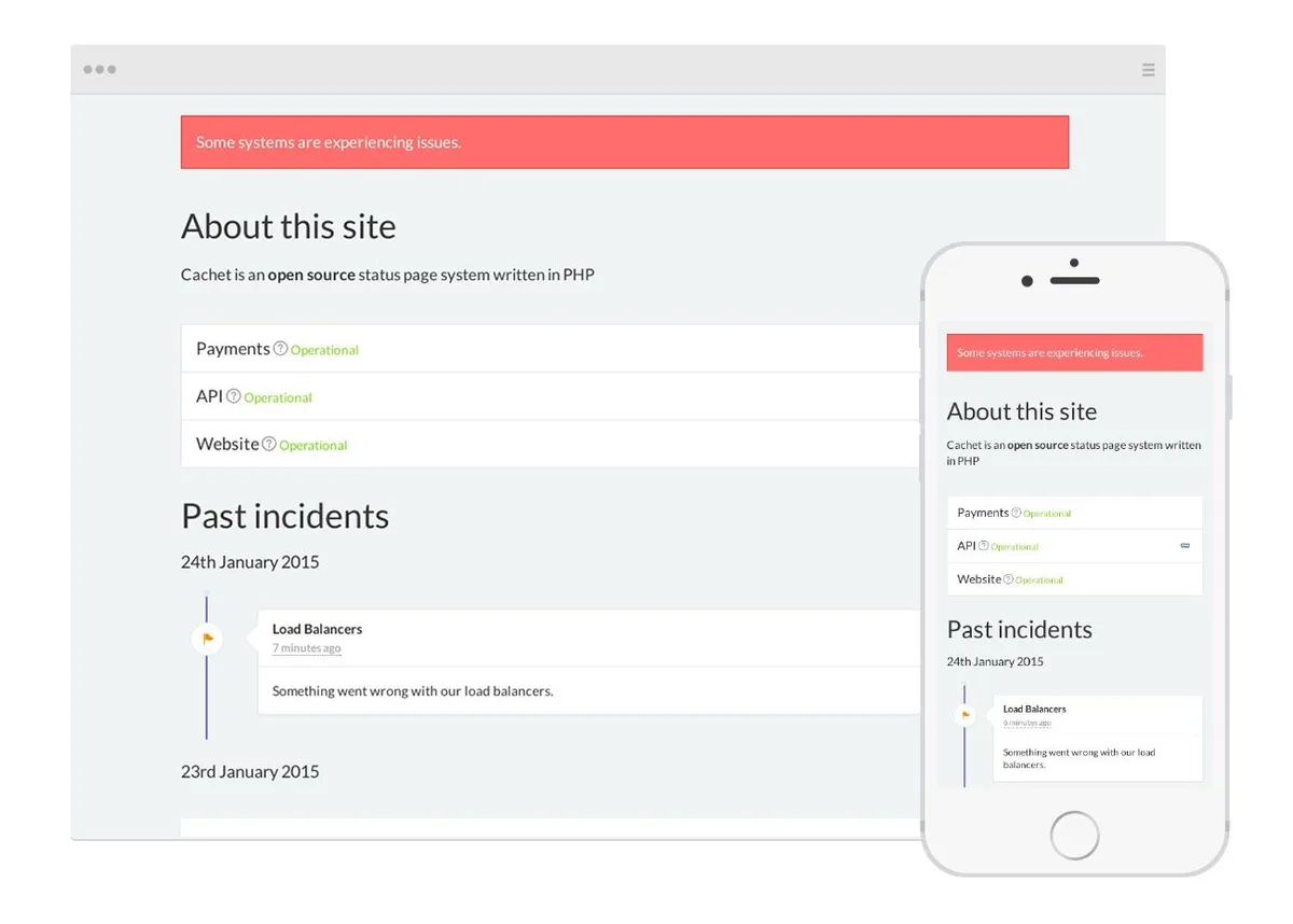 Notre avis sur Cachet : un logiciel de monitoring du statut d'une page web à découvrir