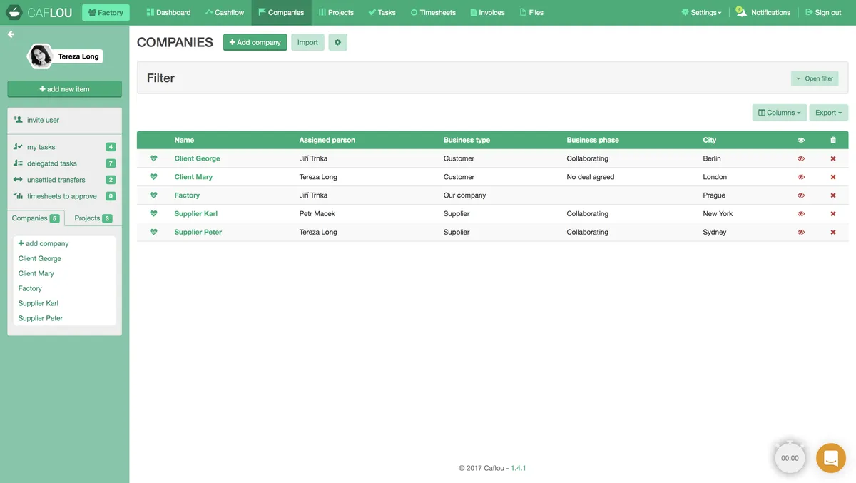 Notre avis sur CAFLOU : un logiciel de gestion de projet à découvrir