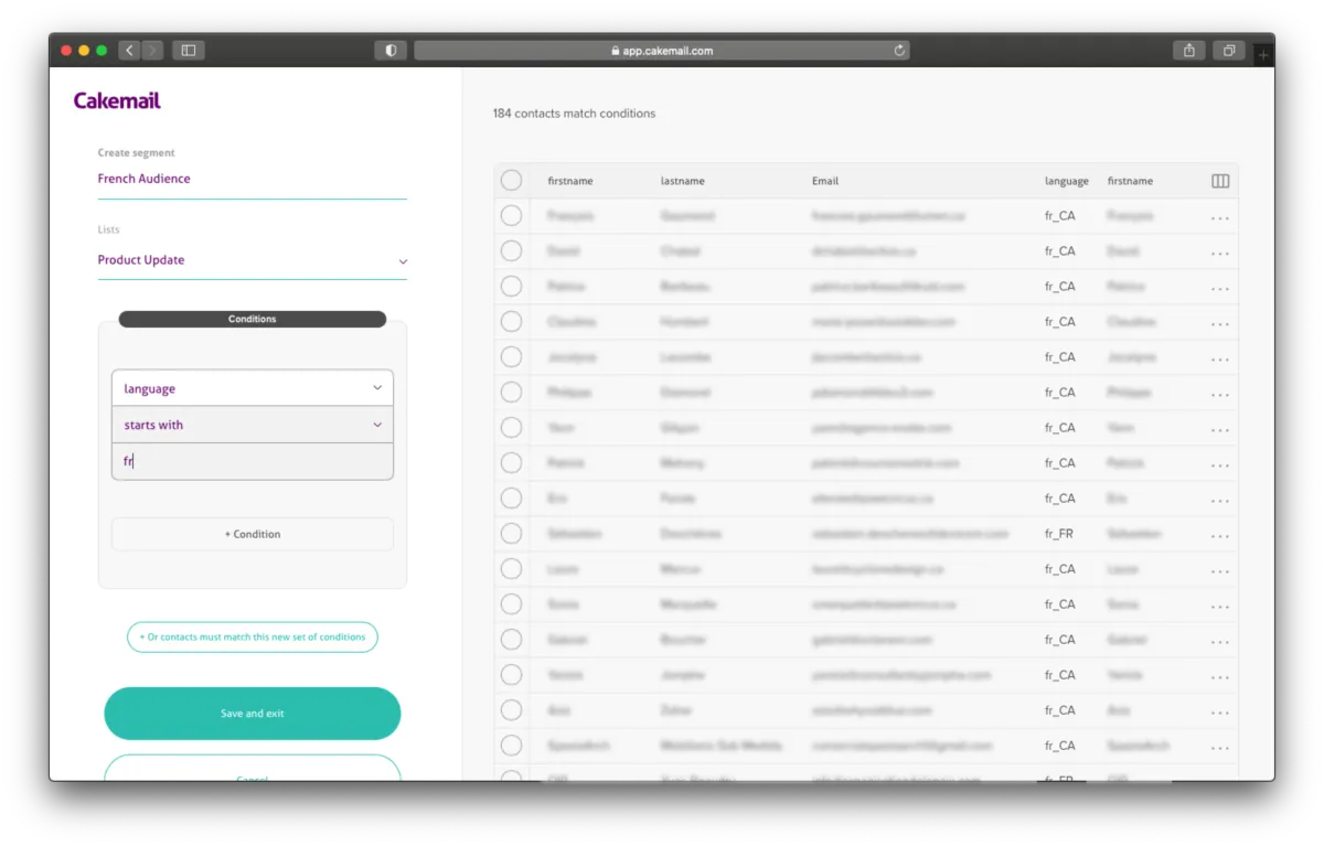 Interface Cakemail: image, ergonomie, alternatives