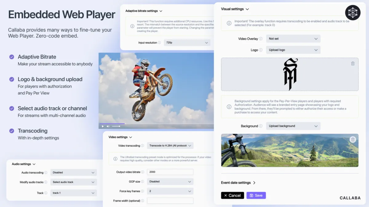 Interface Callaba Cloud: fonctionnalités, prix, alternatives
