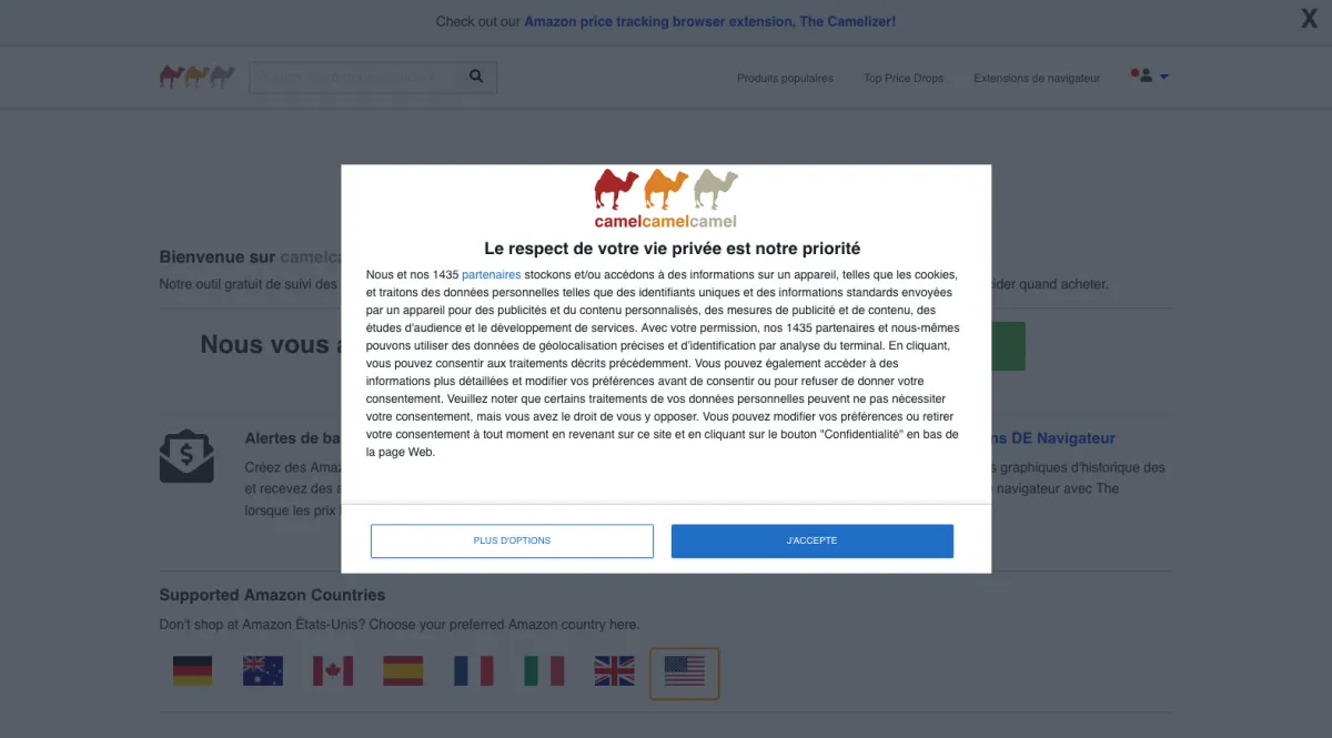 Interface Camelcamelcamel : fonctionnalités, prix, alternatives Interface Camelcamelcamel : fonctionnalités, prix, alternatives