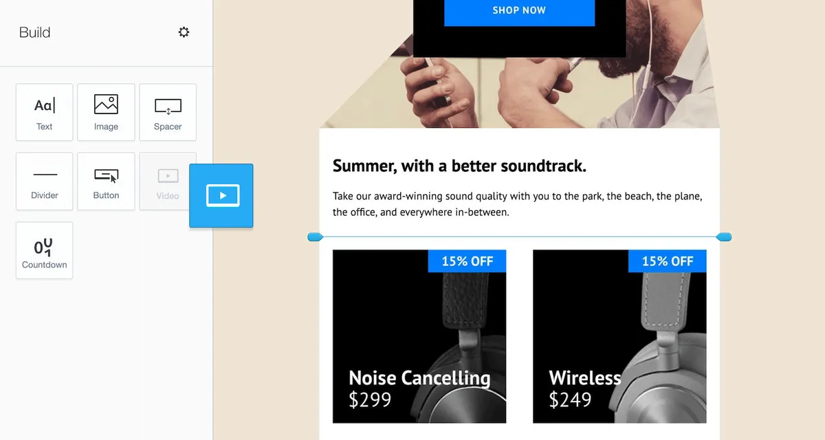 Interface Campaign Monitor: image, ergonomie, alternatives