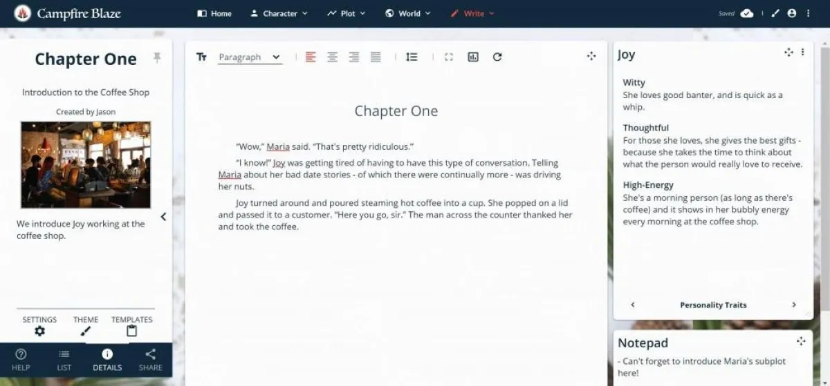 Campfire Blaze est un logiciel de traitement de texte très réputé en entreprise car il dispose de nombreuses fonctionnalités et intégrations tierces 