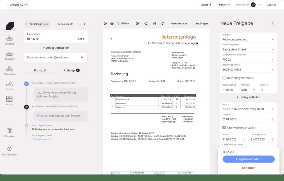 Interface CANDIS: image, ergonomie, alternatives