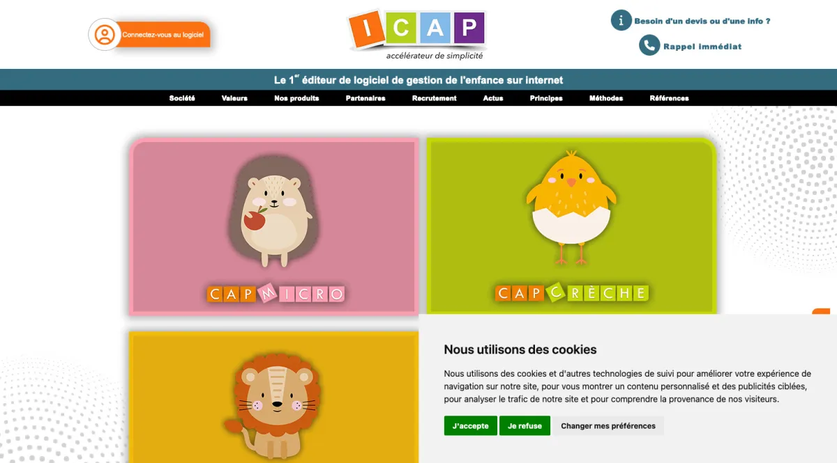 Interface Cap Creche : fonctionnalités, prix, alternatives