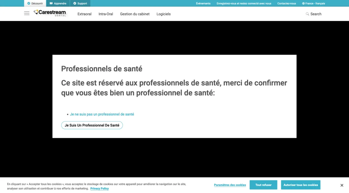 Interface Carestream Dental : fonctionnalités, prix, alternatives