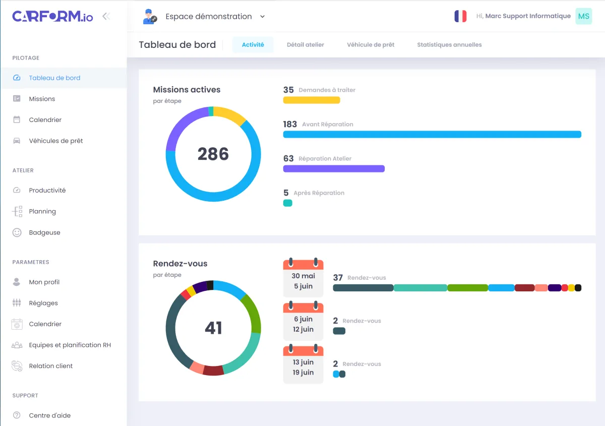 Carform est un logiciel pour l'automobile populaire disponible à partir de 99 € 