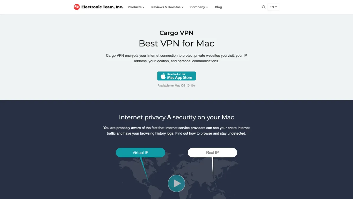 Interface Cargo VPN : fonctionnalités, prix, alternatives