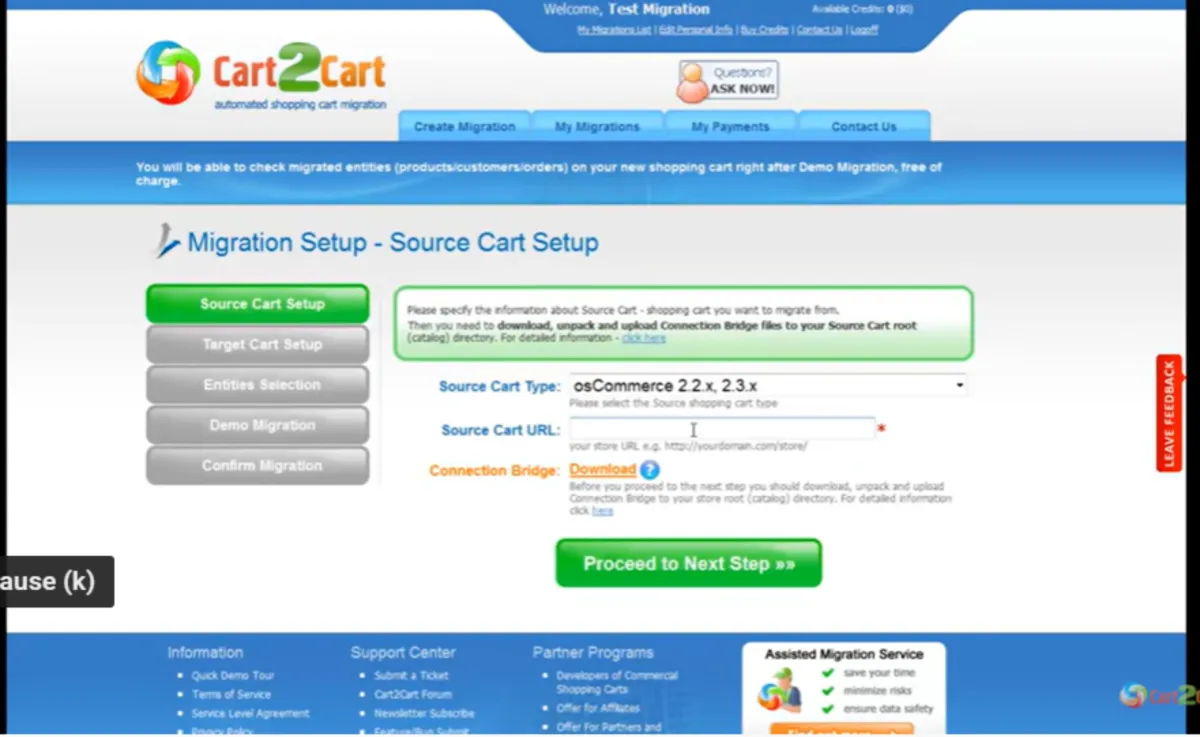 Interface Cart2Cart: fonctionnalités, prix, alternatives