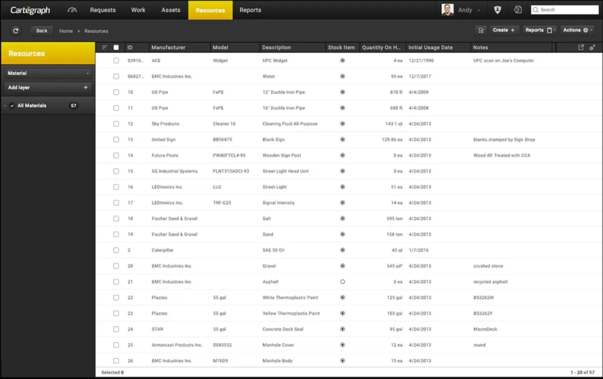 Comparez les fonctionnalités, avis utilisateurs et prix de nombreux logiciels pour travaux publics comme Cartegraph Comparez les fonctionnalités, avis utilisateurs et prix de nombreux logiciels pour travaux publics comme Cartegraph