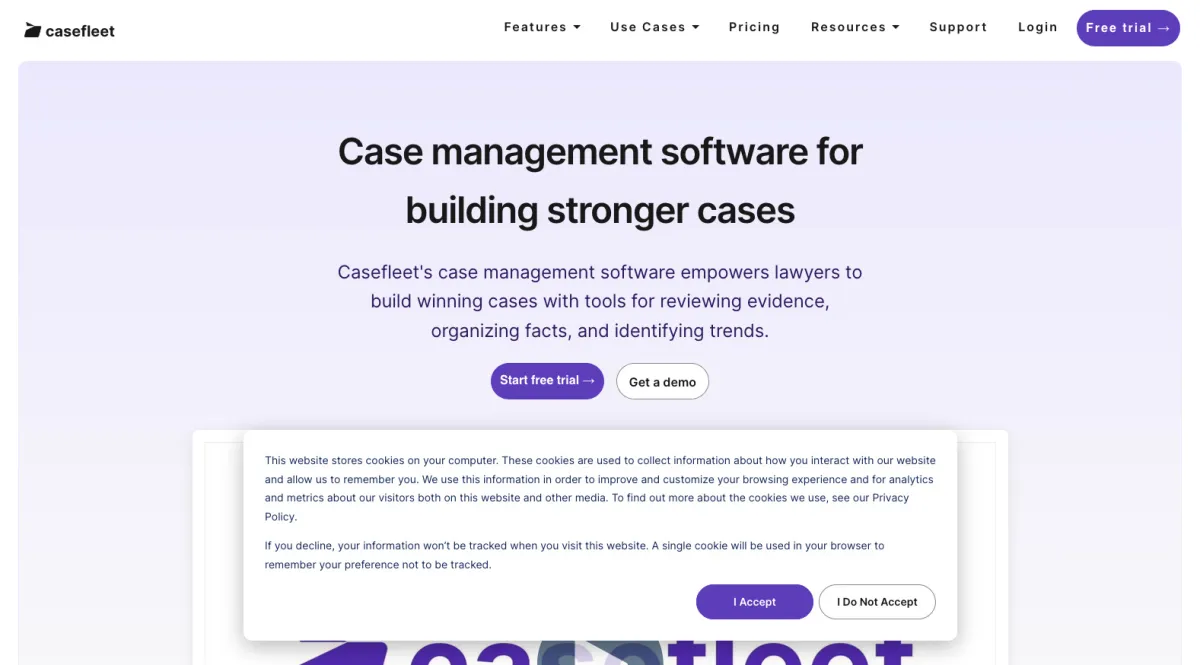 Interface CaseFleet : fonctionnalités, prix, alternatives