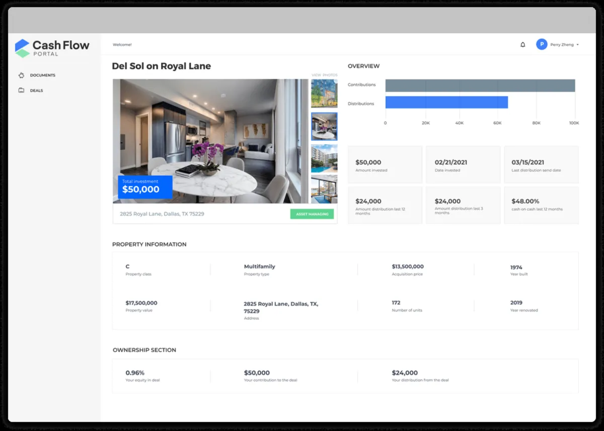 Interface Cash Flow Portal: fonctionnalités, prix, alternatives