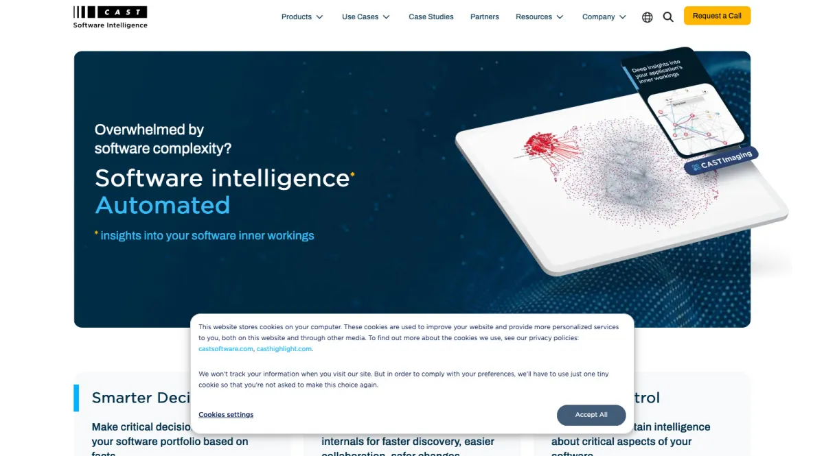 Interface CAST AIP : fonctionnalités, prix, alternatives