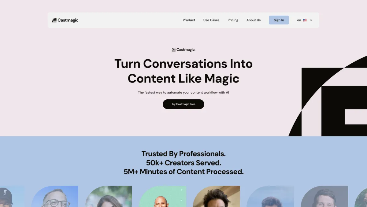 Interface Castmagic : image, ergonomie, alternatives