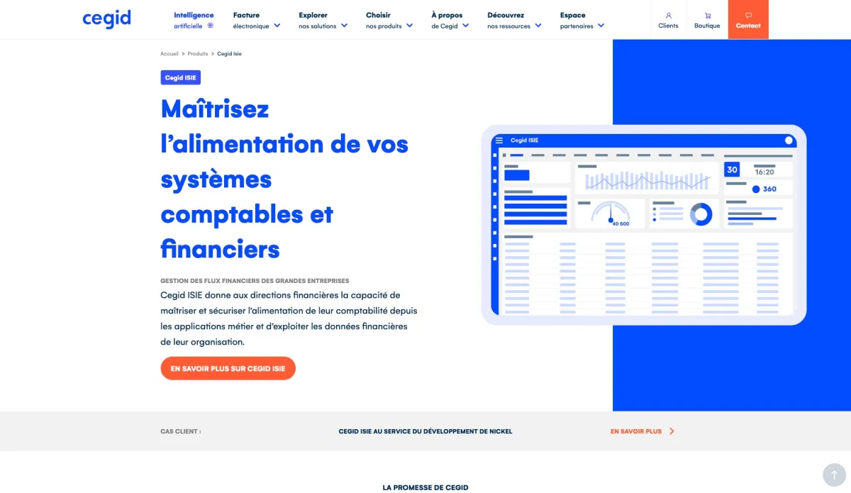 Interface Cegid Isie : fonctionnalités, prix, alternatives