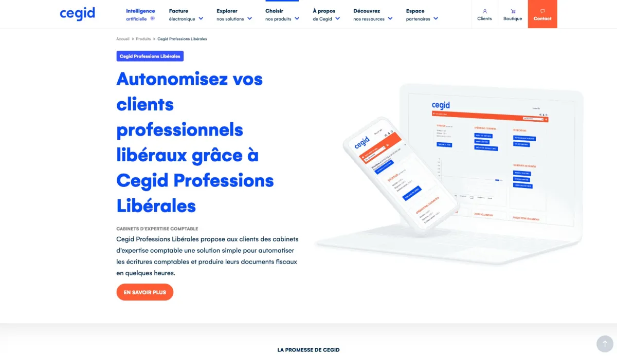 Interface Cegid Professions libérales : image, ergonomie, alternatives Interface Cegid Professions libérales : image, ergonomie, alternatives
