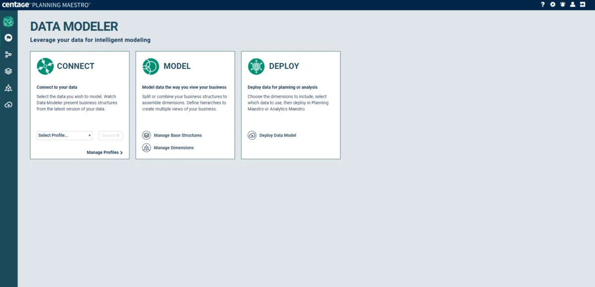 Interface Centage Planning Maestro: fonctionnalités, prix, alternatives