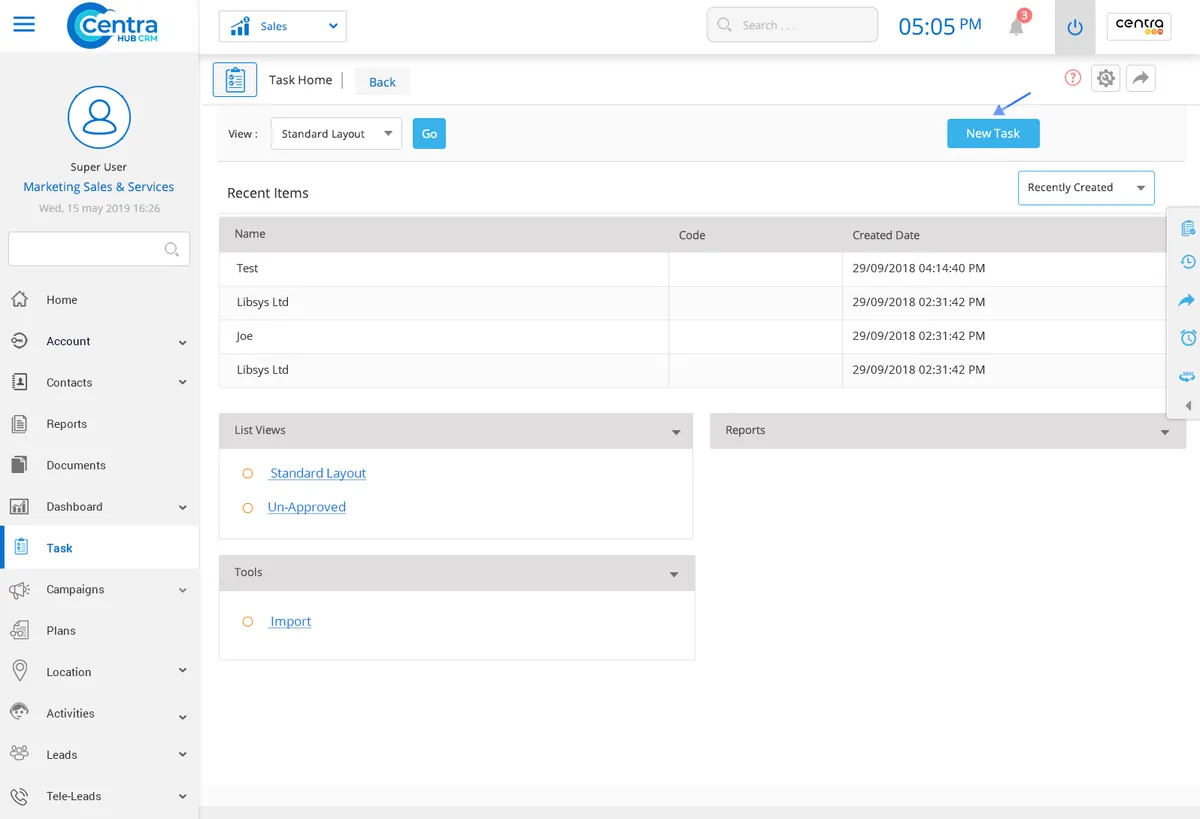 Interface Centra Hub CRM: image, ergonomie, alternatives