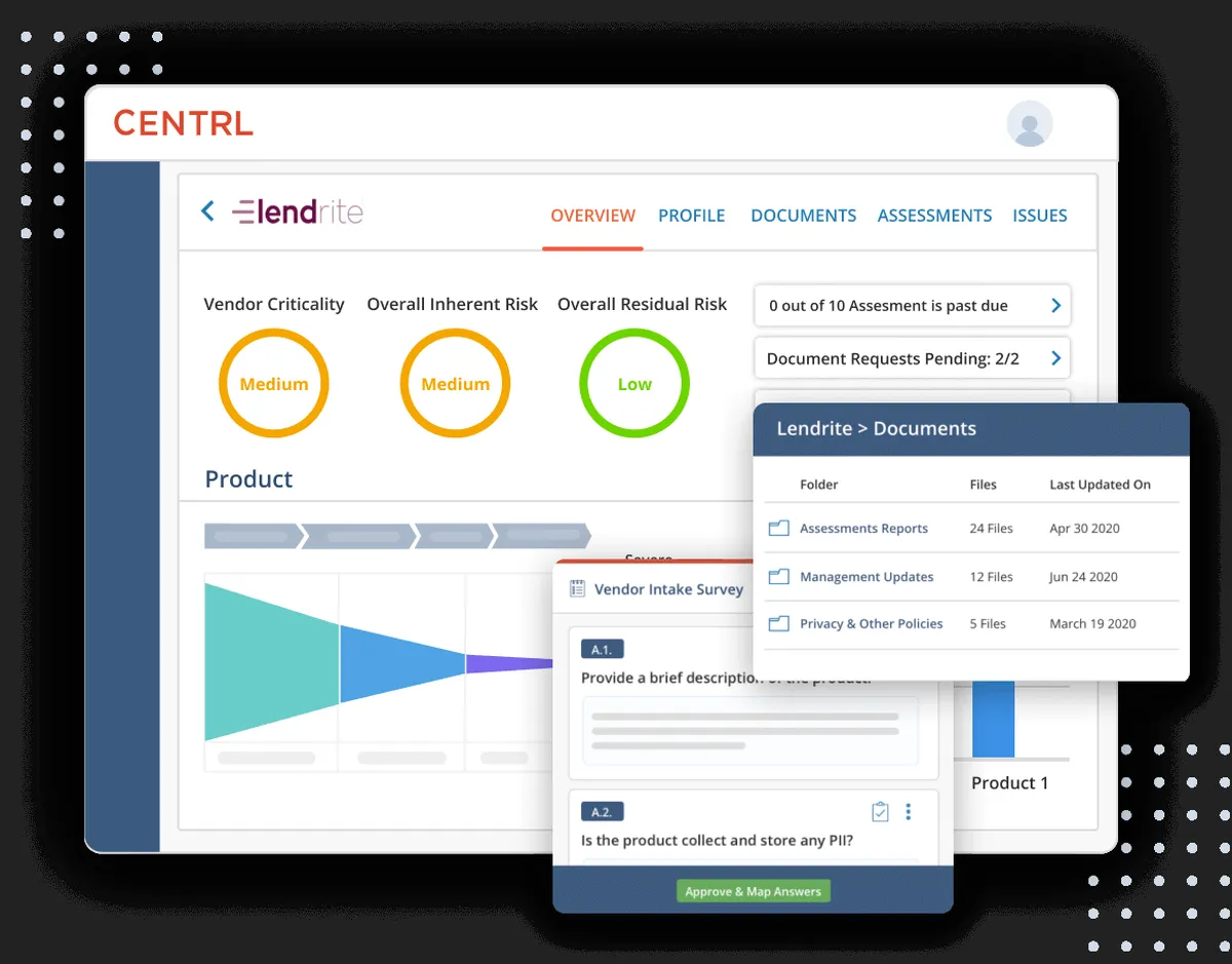 Interface CENTRL Vendor360: fonctionnalités, prix, alternatives