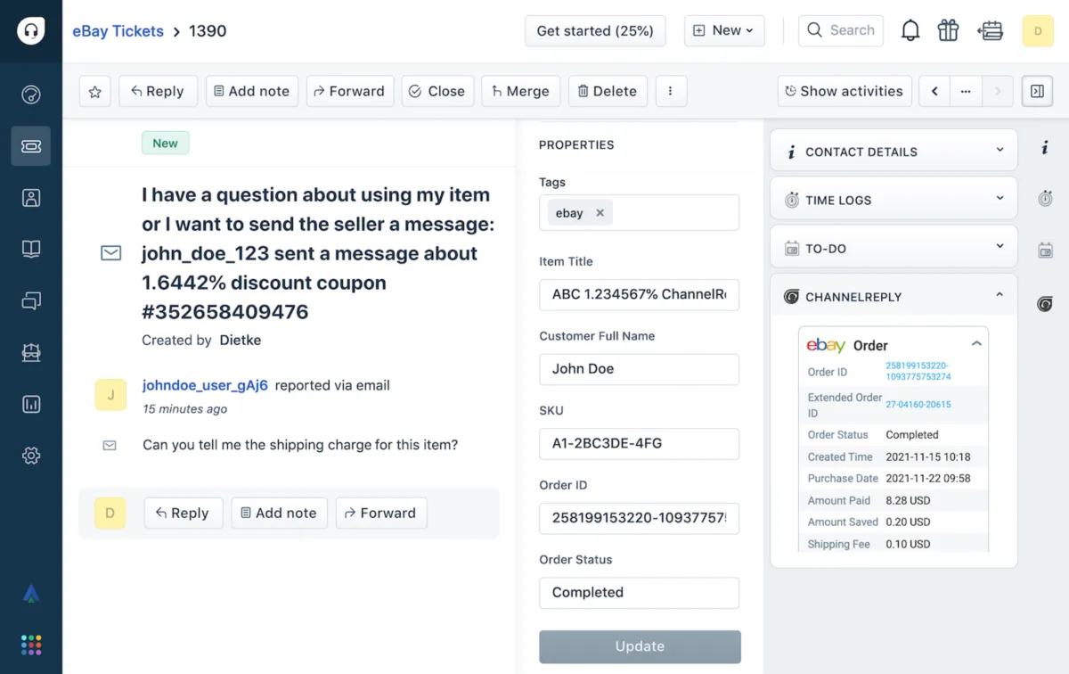 Interface ChannelReply: image, ergonomie, alternatives