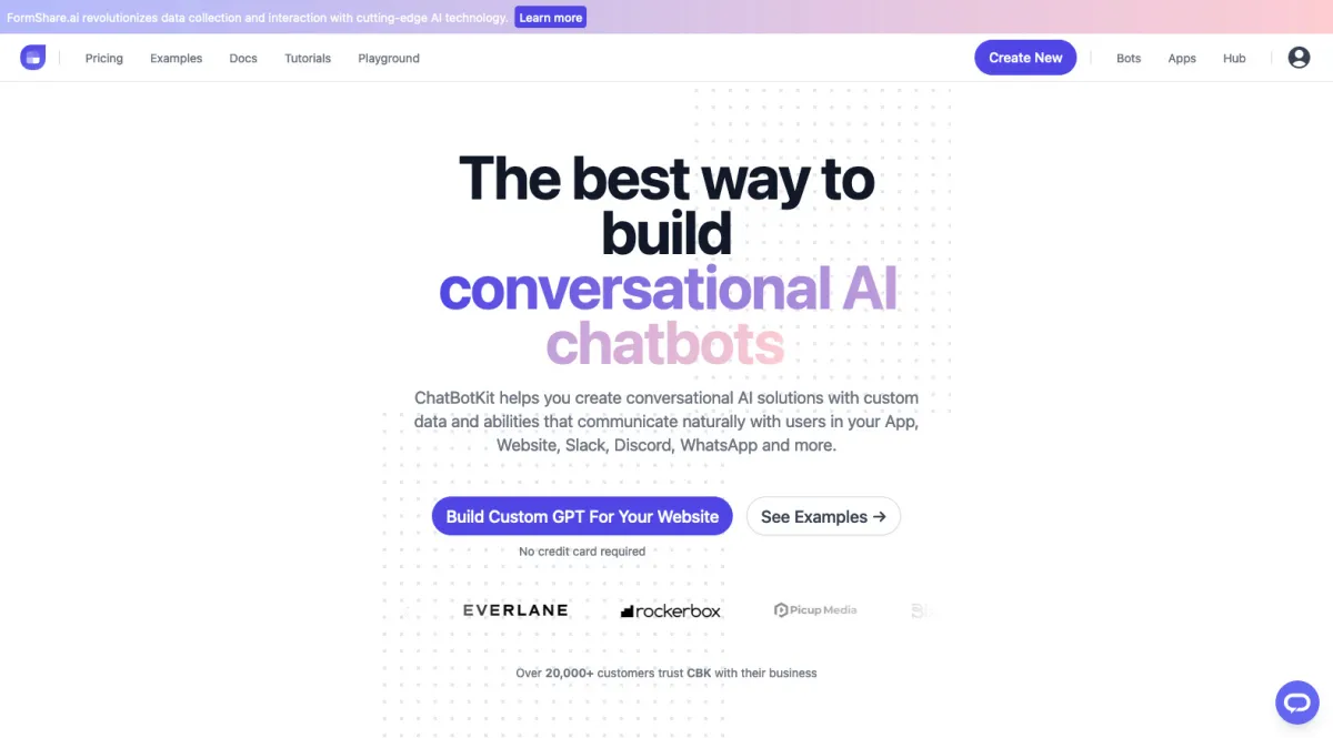 Interface ChatBotKit : image, ergonomie, alternatives Interface ChatBotKit : image, ergonomie, alternatives