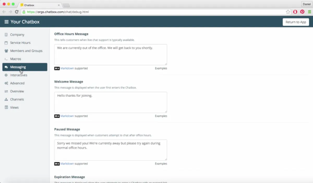 Interface Chatbox: fonctionnalités, prix, alternatives