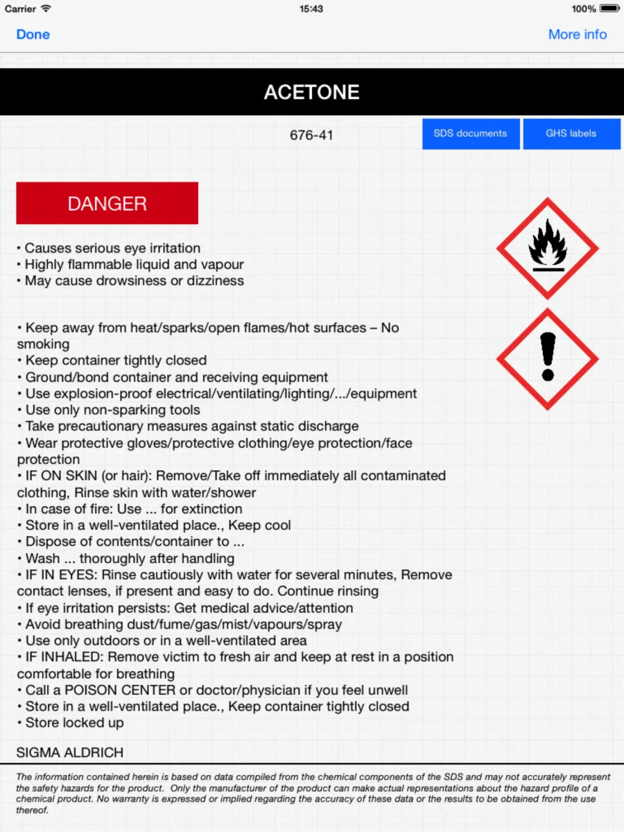 Interface Chemical Safety EMS: image, ergonomie, alternatives