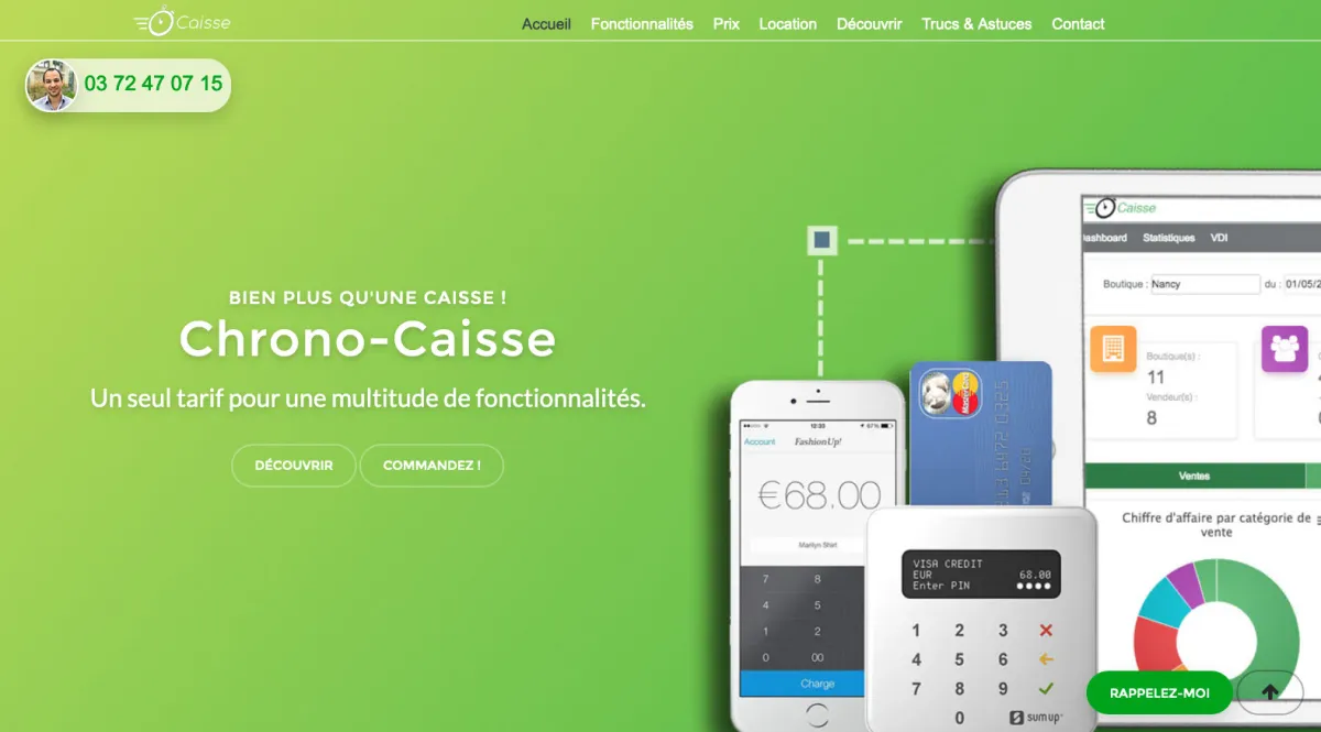 Interface Chrono-Caisse : fonctionnalités, prix, alternatives