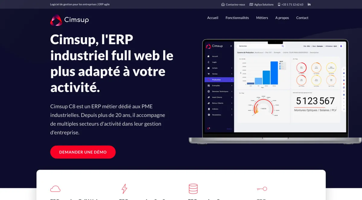 Interface Cimsup : fonctionnalités, prix, alternatives