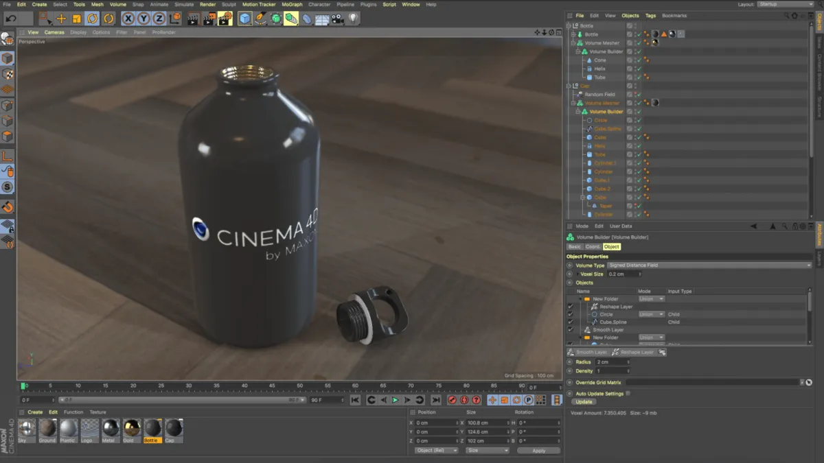 Interface Cinema 4D: fonctionnalités, prix, alternatives