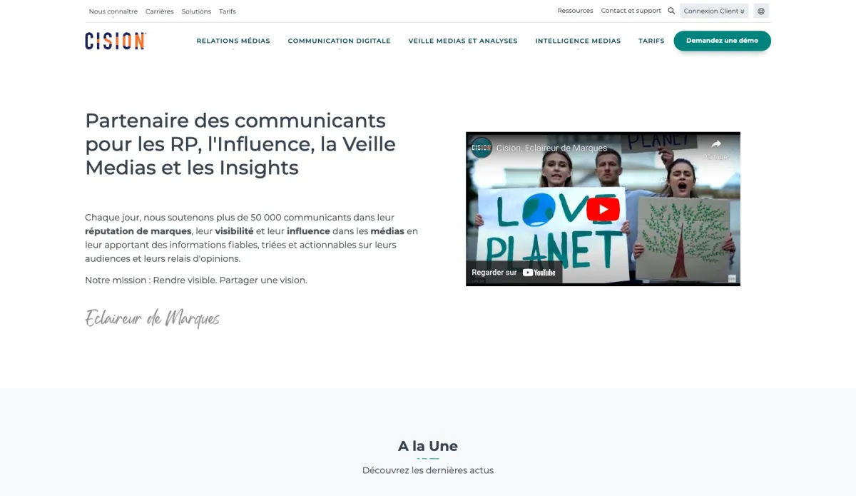 Interface Cision Social : fonctionnalités, prix, alternatives