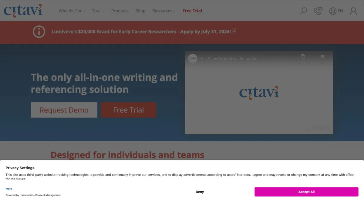 Interface Citavi : fonctionnalités, prix, alternatives