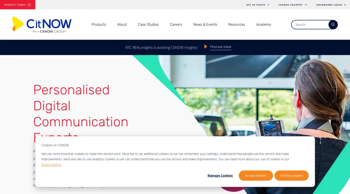 Interface CitNOW : image, ergonomie, alternatives
