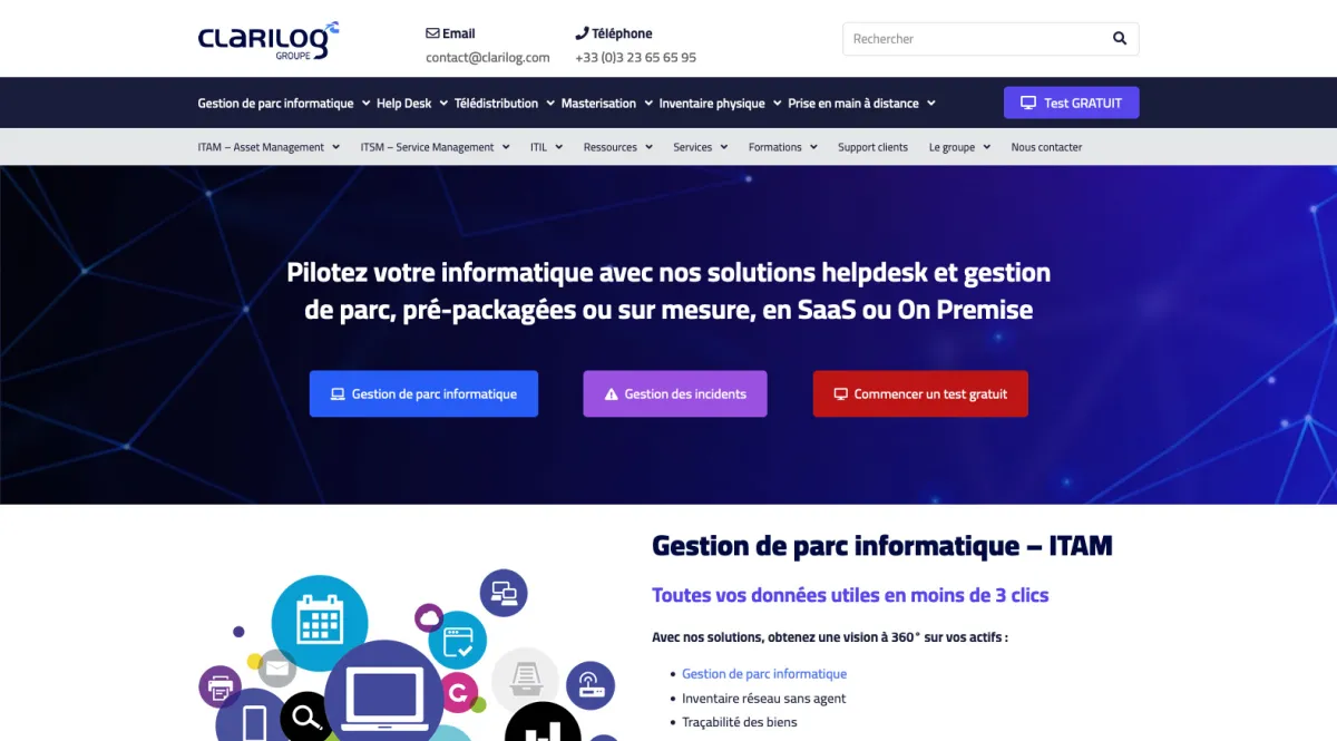 Interface Clarilog : fonctionnalités, prix, alternatives Interface Clarilog : fonctionnalités, prix, alternatives
