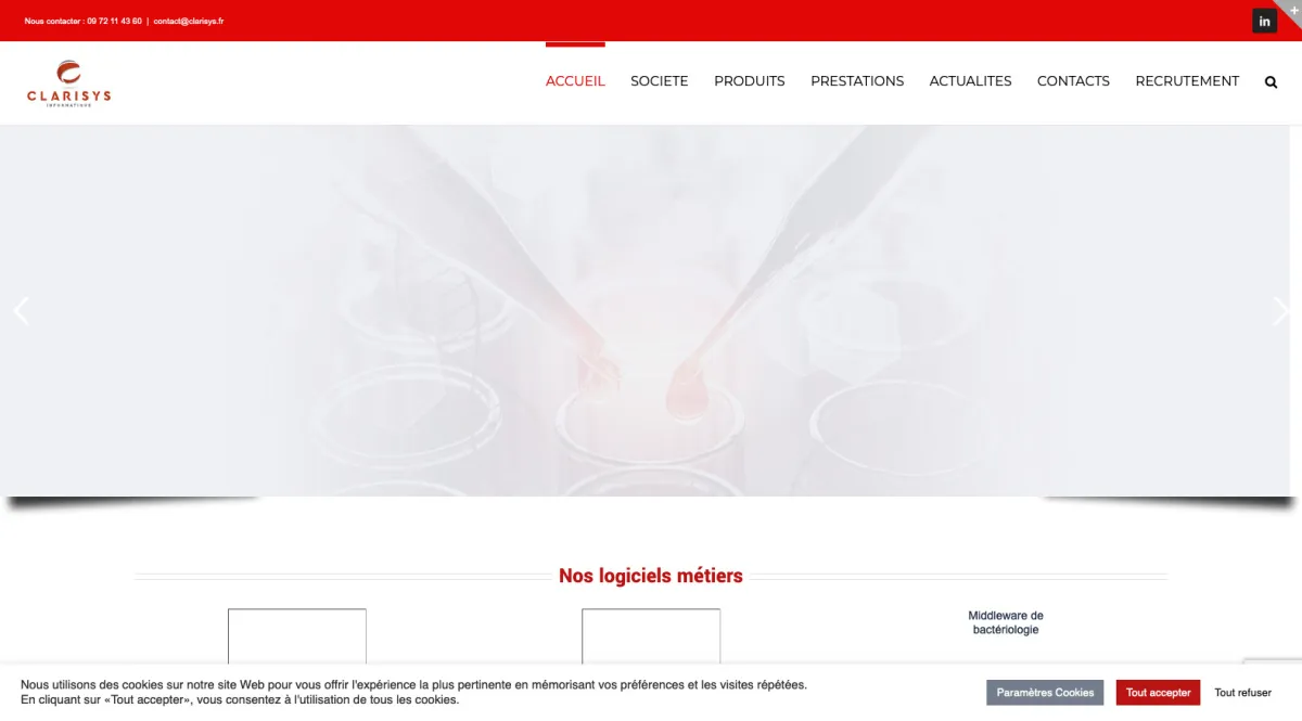 Interface CLARISYS INFORMATIQUE : fonctionnalités, prix, alternatives