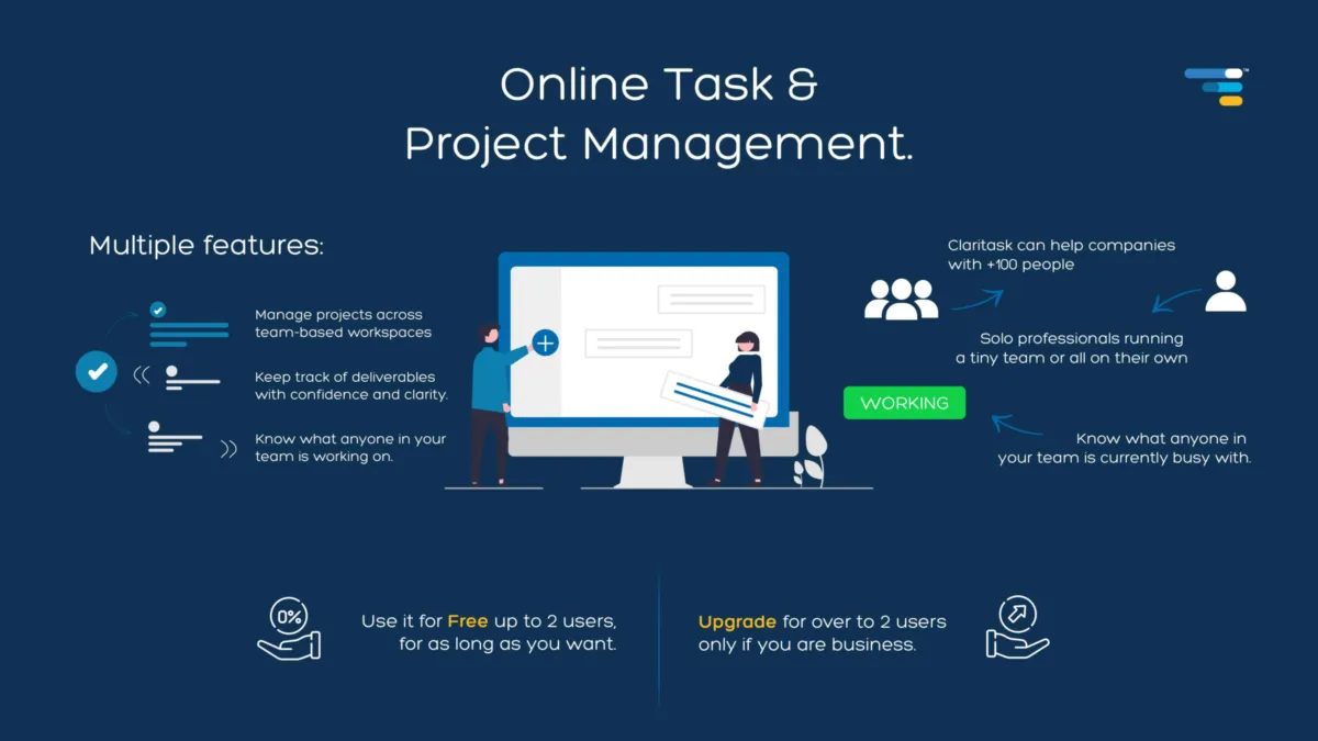 Notre avis sur Claritask : un logiciel de gestion de projet à découvrir