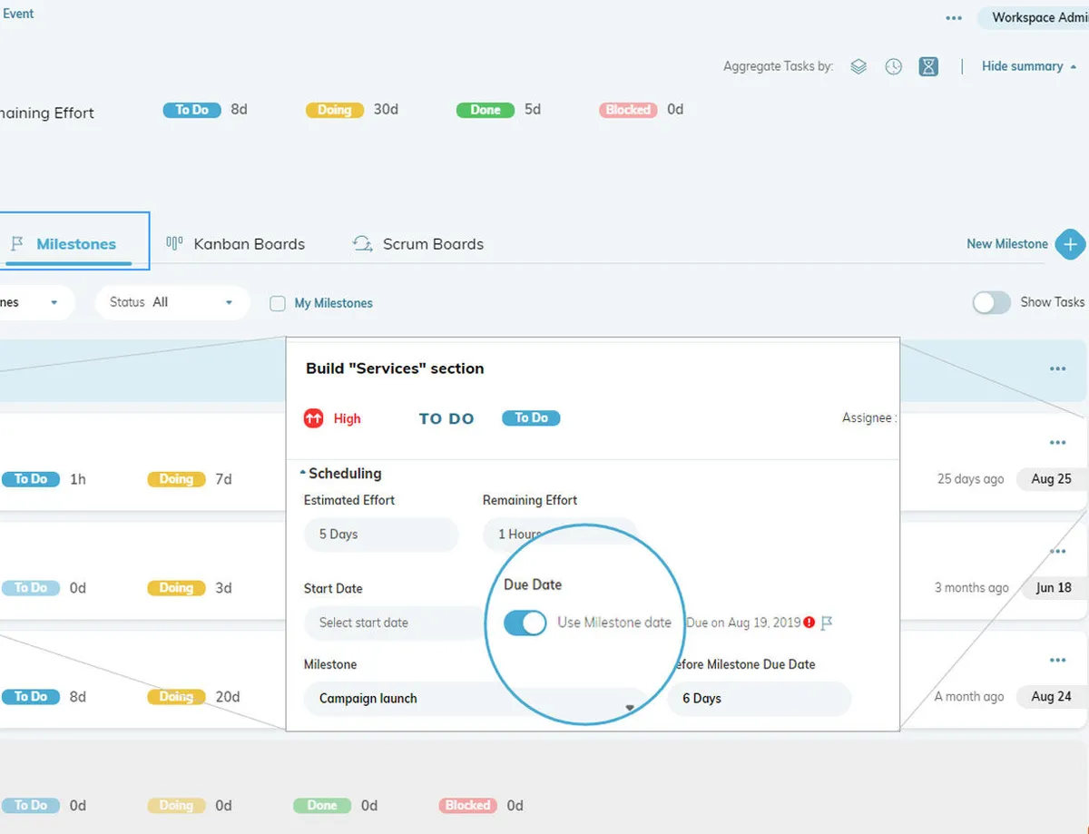 Interface Clarizen: image, ergonomie, alternatives Interface Clarizen: image, ergonomie, alternatives