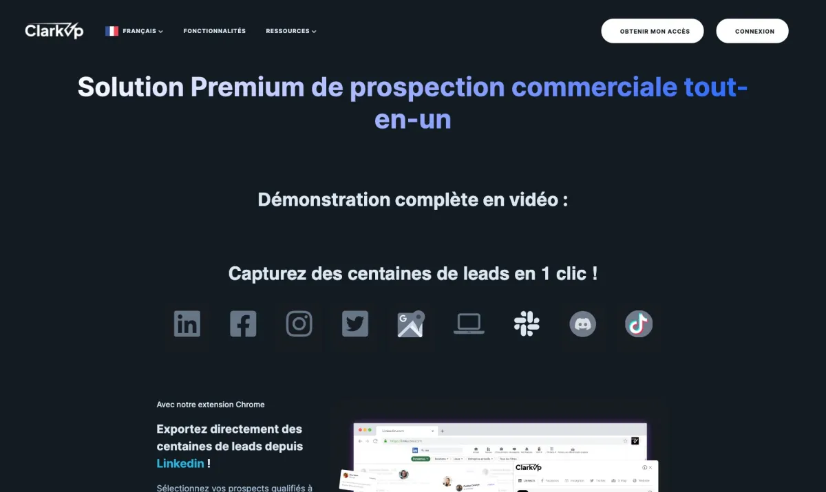 Interface Clarkup : fonctionnalités, prix, alternatives