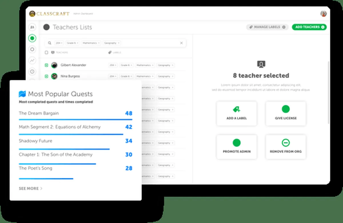 Classcraft est un logiciel de gamification très réputé en entreprise car il dispose de nombreuses fonctionnalités et intégrations tierces Classcraft est un logiciel de gamification très réputé en entreprise car il dispose de nombreuses fonctionnalités et intégrations tierces