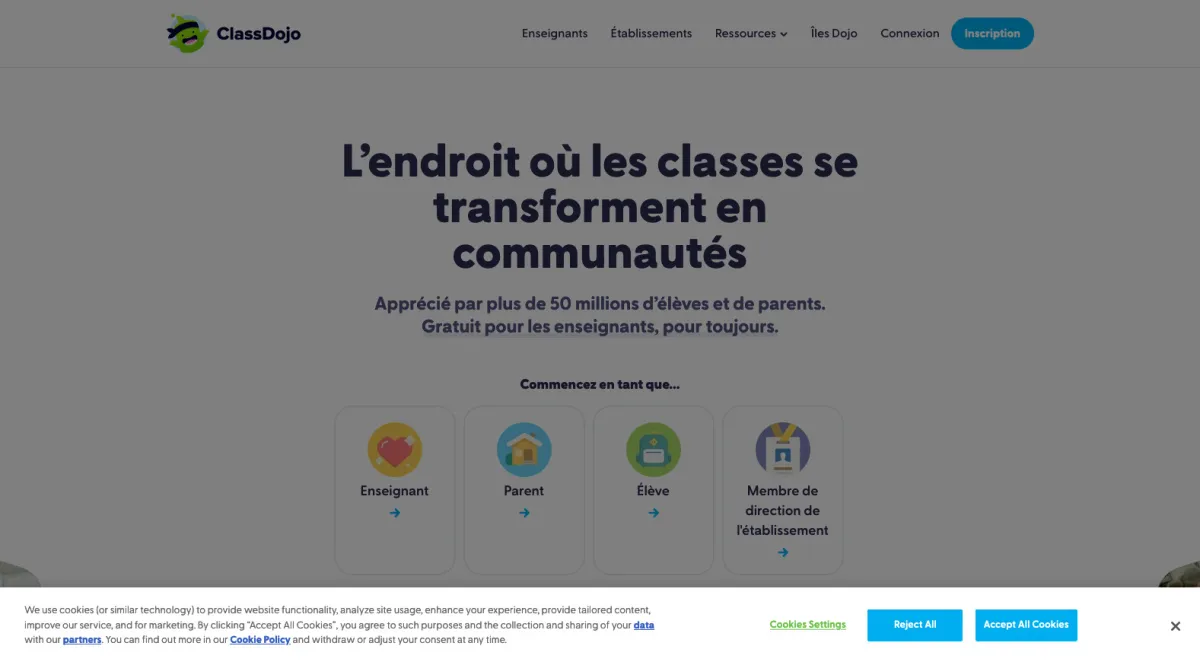 Interface ClassDojo : fonctionnalités, prix, alternatives