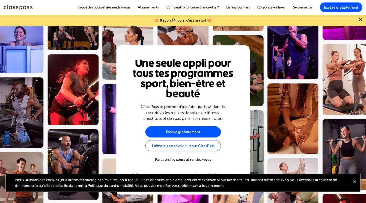 Interface ClassPass : fonctionnalités, prix, alternatives Interface ClassPass : fonctionnalités, prix, alternatives