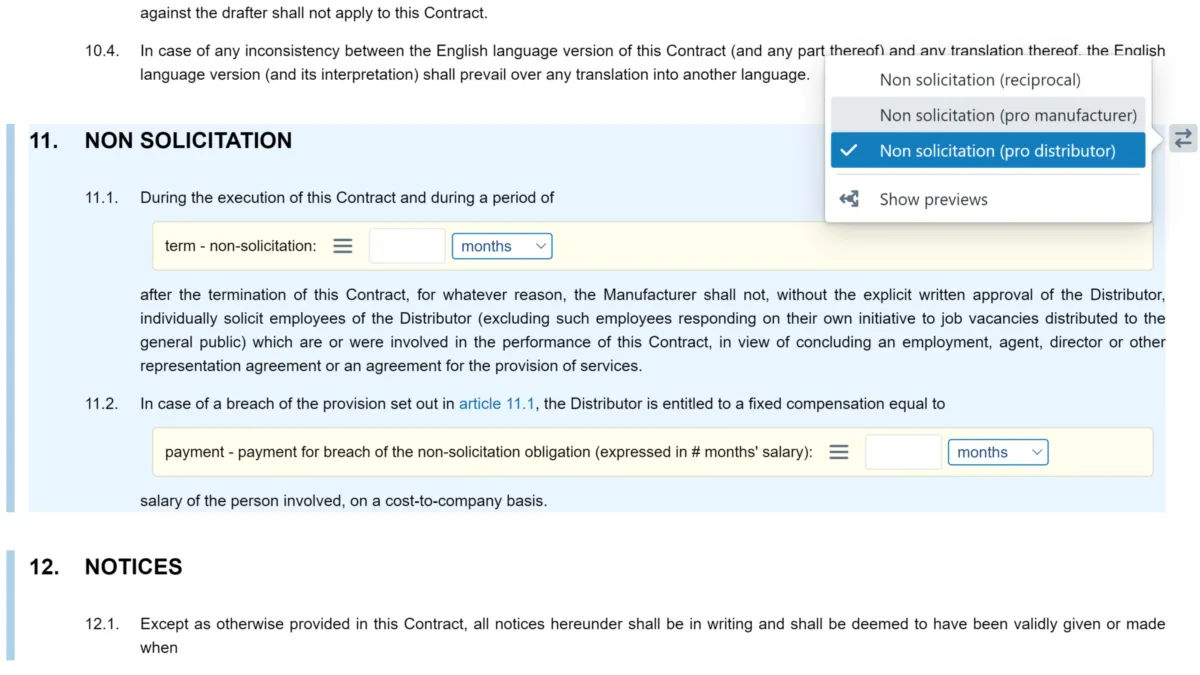 Interface ClauseBase: fonctionnalités, prix, alternatives Interface ClauseBase: fonctionnalités, prix, alternatives