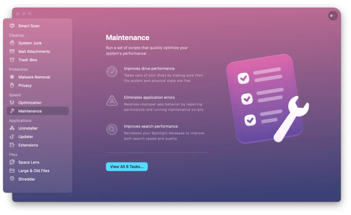 Interface CleanMyMac X: fonctionnalités, prix, alternatives Interface CleanMyMac X: fonctionnalités, prix, alternatives