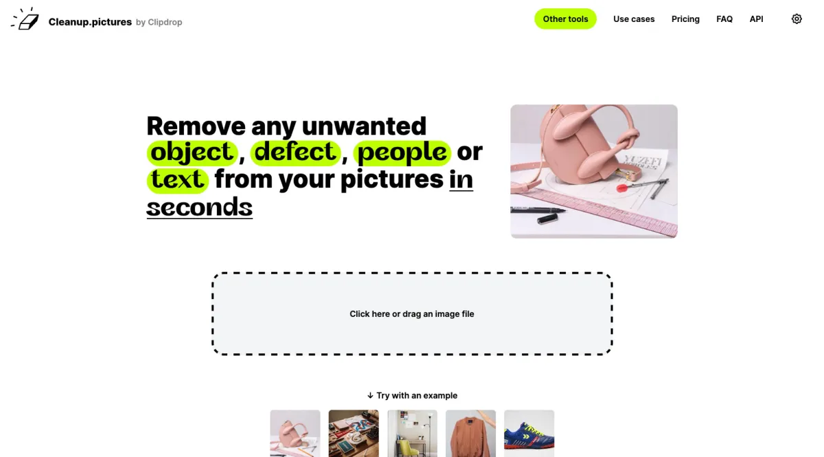 Interface CleanUp.Pictures : image, ergonomie, alternatives