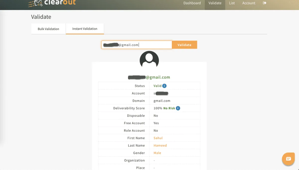 Interface Clearout: fonctionnalités, prix, alternatives