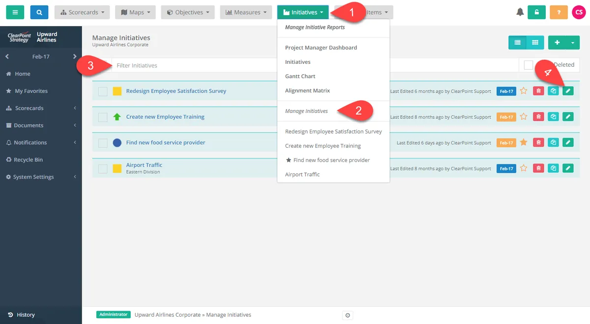 Interface ClearPoint Strategy: fonctionnalités, prix, alternatives