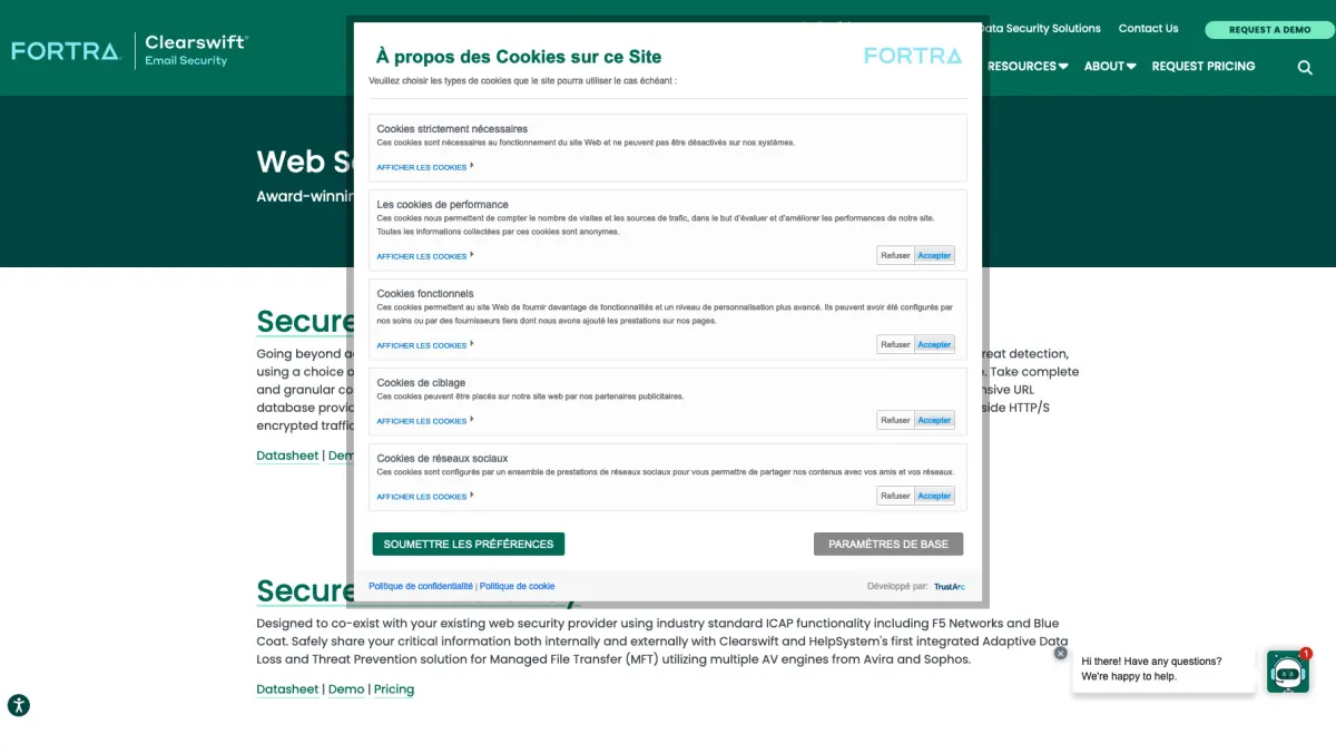 Interface Clearswift SECURE Web Gateway : fonctionnalités, prix, alternatives