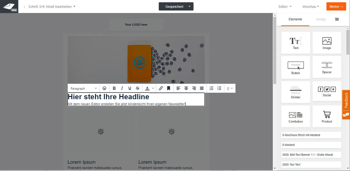 Interface CleverReach: fonctionnalités, prix, alternatives