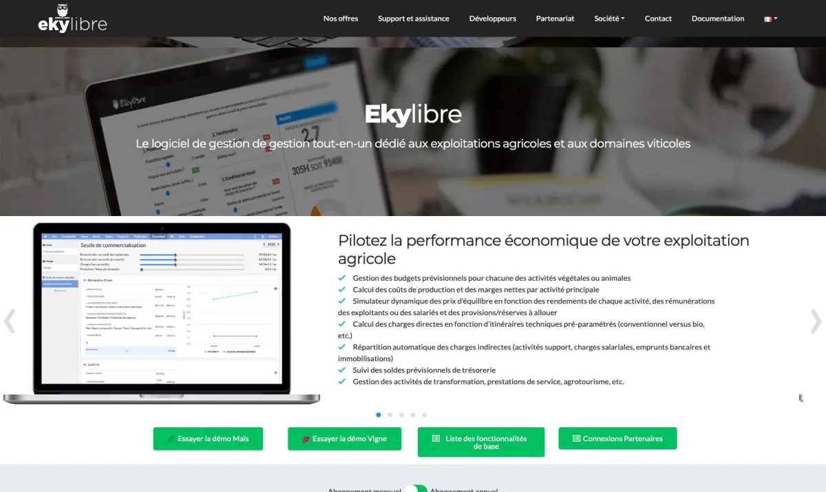 Interface Clic&Farm : image, ergonomie, alternatives